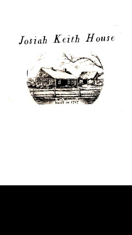 a black and white drawing of a train at JOSIAH KEITH HOUSE museum & inn in Five Corners