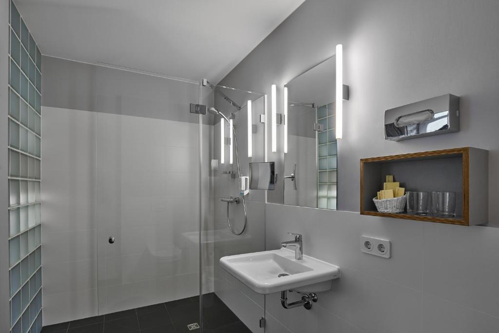 Koupelna v ubytování Hotel 38