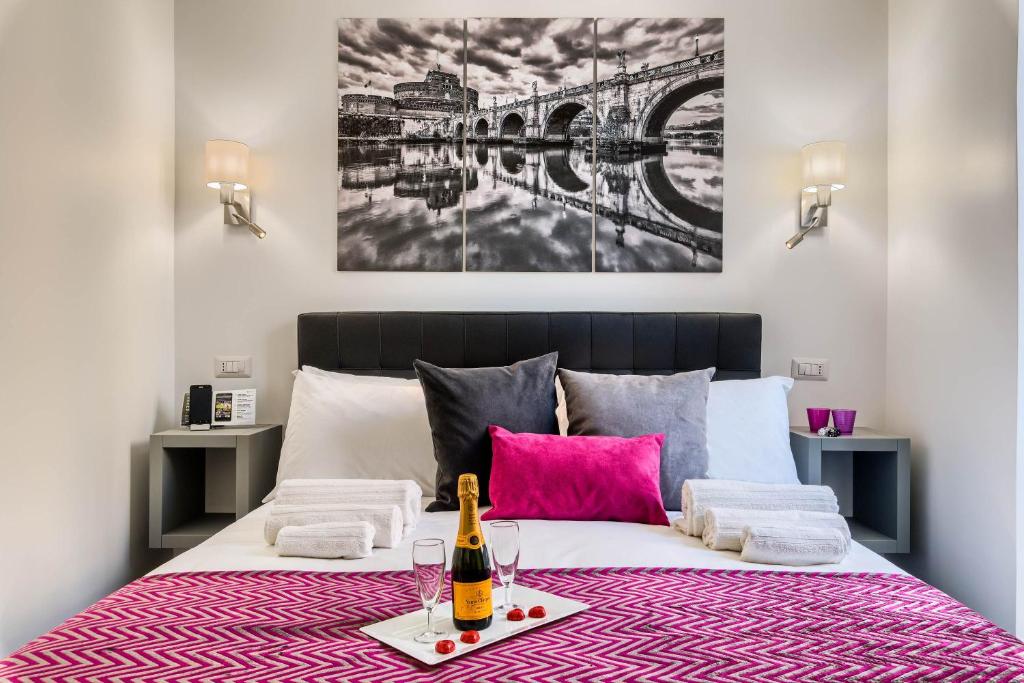 A bed or beds in a room at Room 91-S. Peter