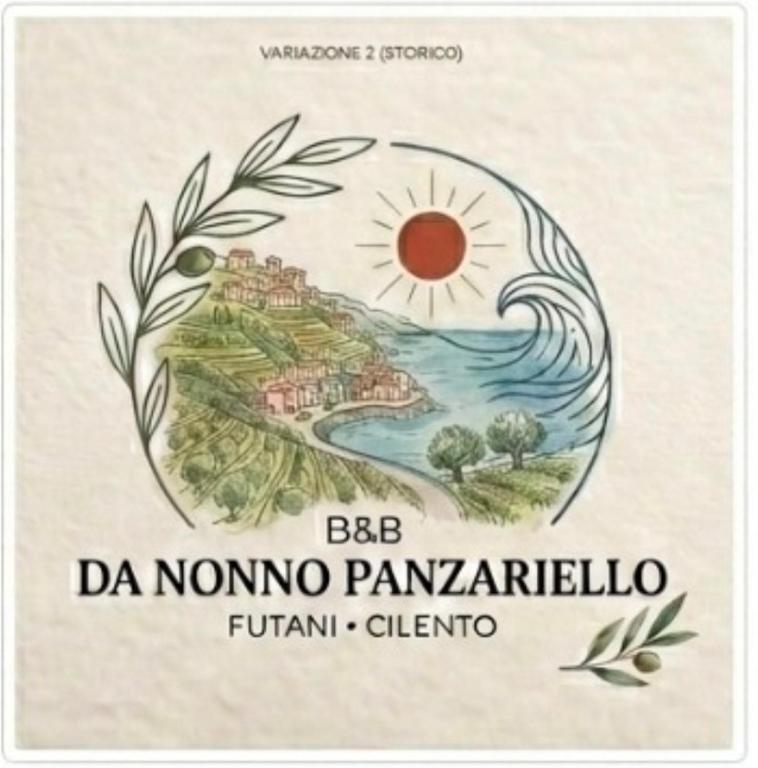 a stamp with a picture of the sun and a river at Angelo in Futani