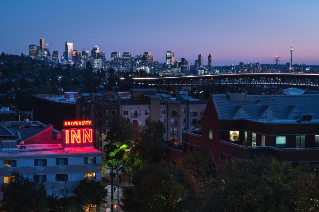Nespecifikovaný výhled na destinaci Seattle nebo výhled na město při pohledu z hotelu