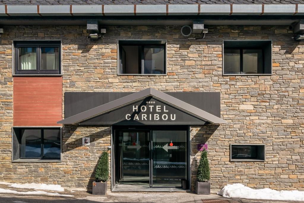 a hotel carreon sign on the front of a building at Estival Caribou in Pas de la Casa