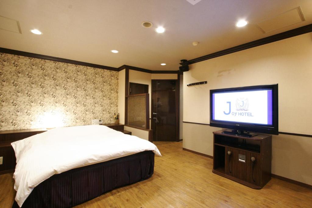 TV a/nebo společenská místnost v ubytování Hotel Joy (Adult Only)