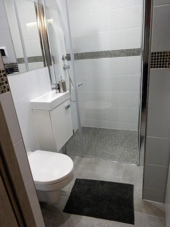 Kúpeľňa v ubytovaní Apartament Junior