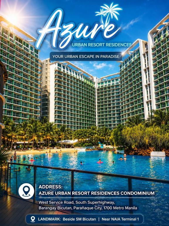 a magazine cover of a resort with a swimming pool at SM Bicutan Quick Staycation PH in Manila