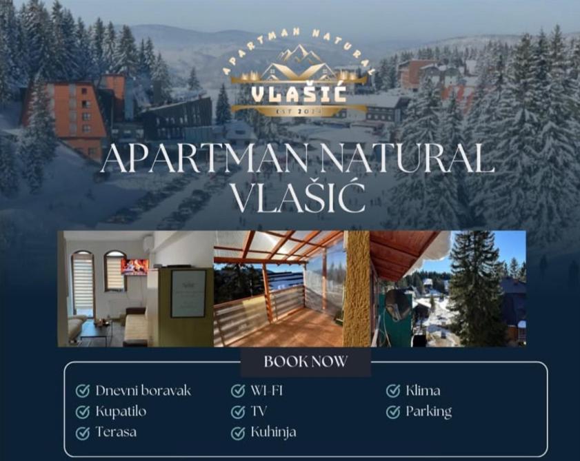 a screenshot of a website for aanu natural village at Apartman Natural Vlašić in Šišava