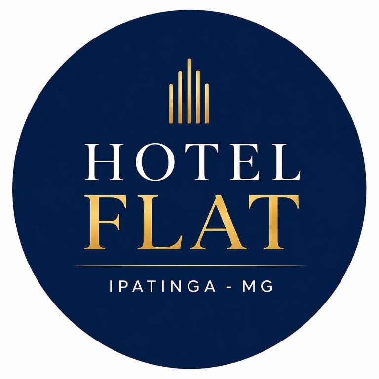 Et logo, certifikat, skilt eller en pris der bliver vist frem på Hotel Flat Ipatinga