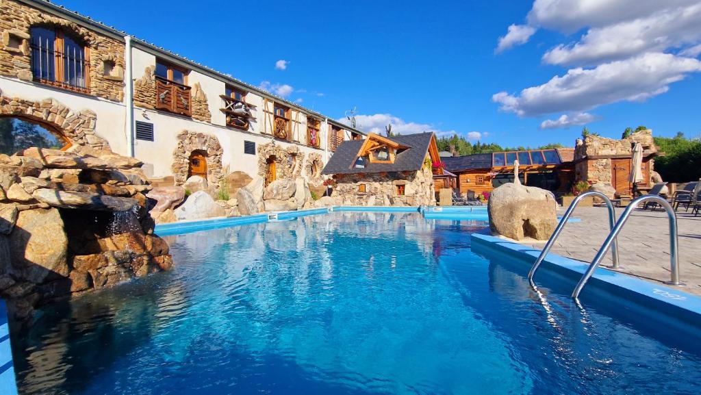 a water slide at a theme park at Hotel Kocourkov in Hlinsko