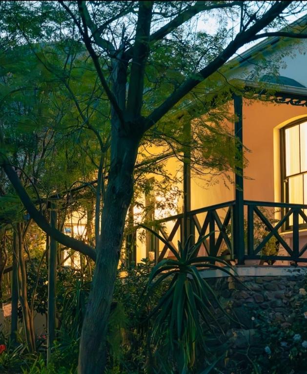 a house with a tree in front of it at Riebeek Valley Hotel in Riebeek-Wes