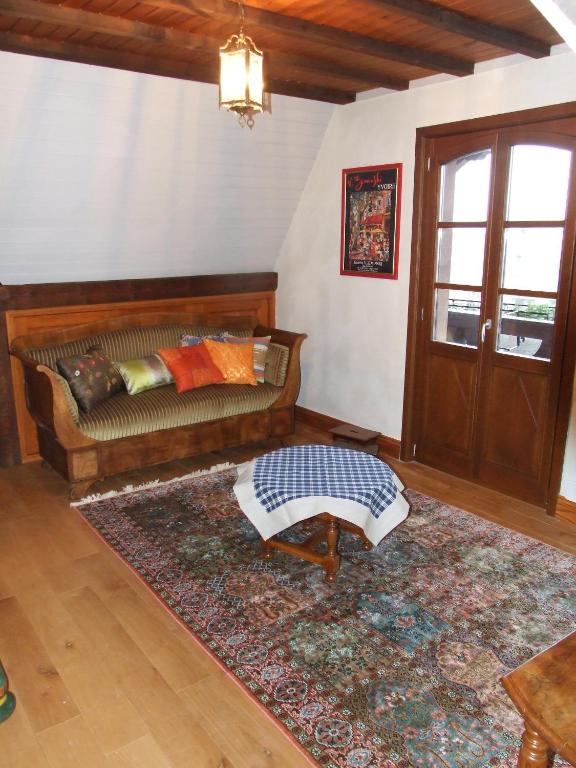 Posezení v ubytování Chambre d'Hôtes "Au Vigneron"
