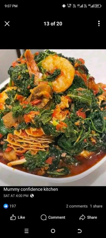 a picture of a plate of food on a website at voen ville in Ibiku