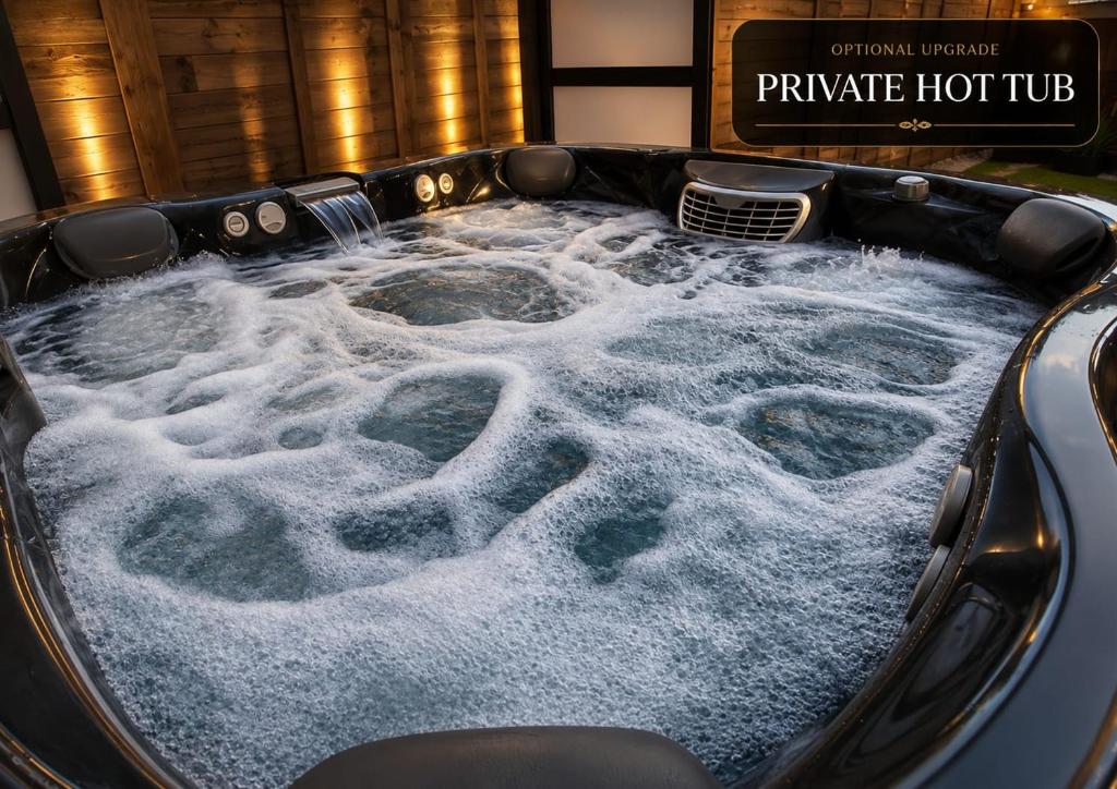 a jacuzzi tub filled with snow and ice at The Cottontail - Optional Hot Tub, Private Room, Free Continental Breakfast in Tamworth