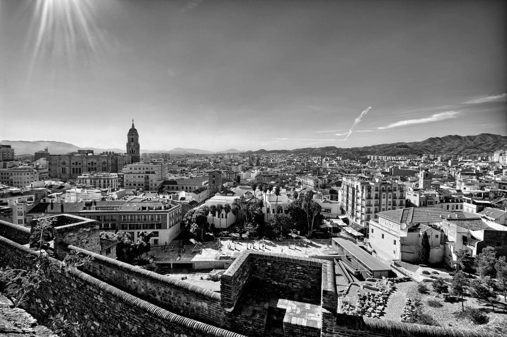 Výhľad na mesto Malaga alebo výhľad na mesto priamo z apartmánu