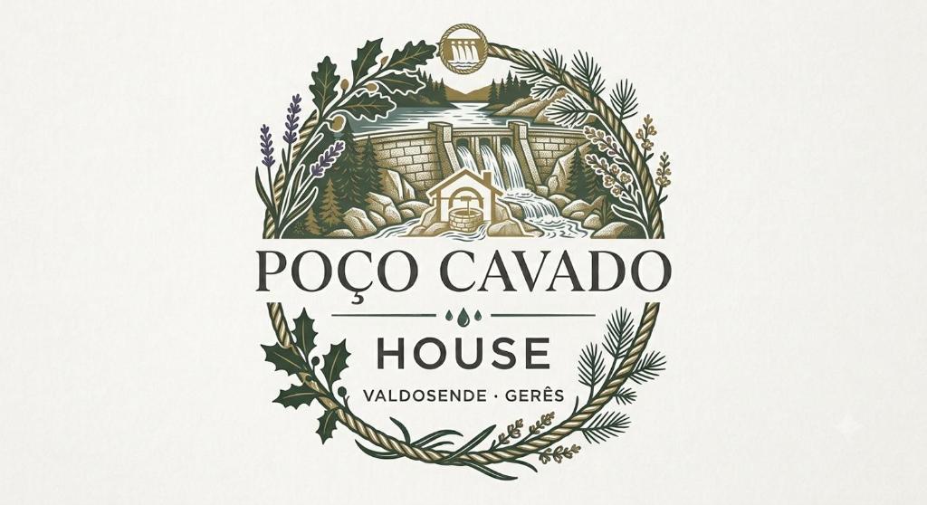 a logo for a poco canyono house at Poço Cávado House T3 in Geres
