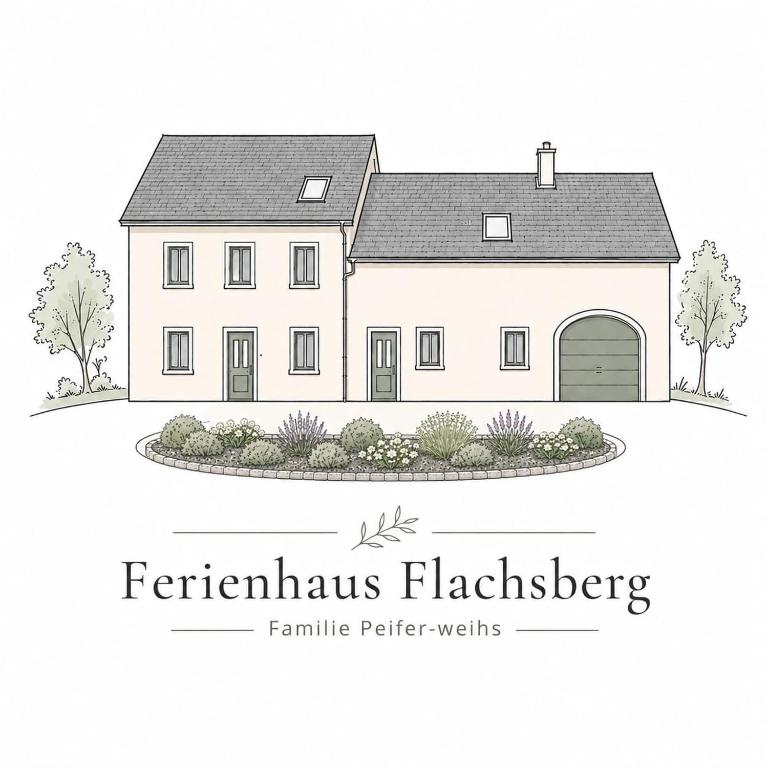 a rendering of a farmhouse style home with a garage at Flachsberg in Huf