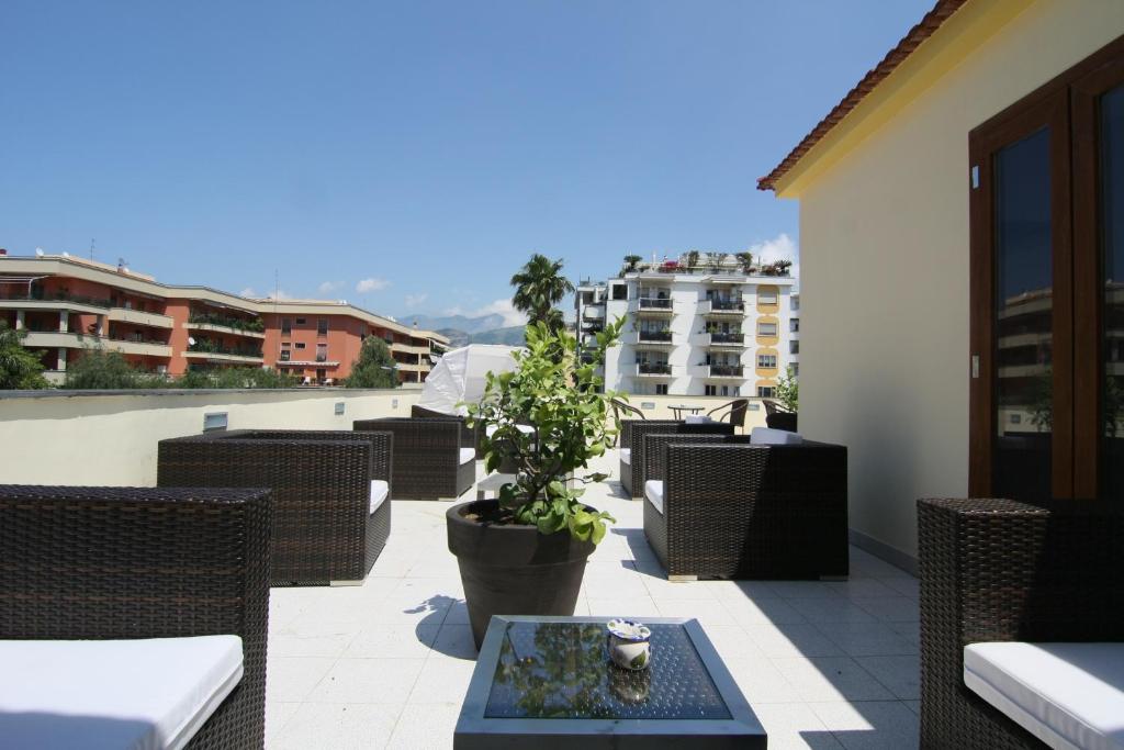 Balkón nebo terasa v ubytování Hotel Nice
