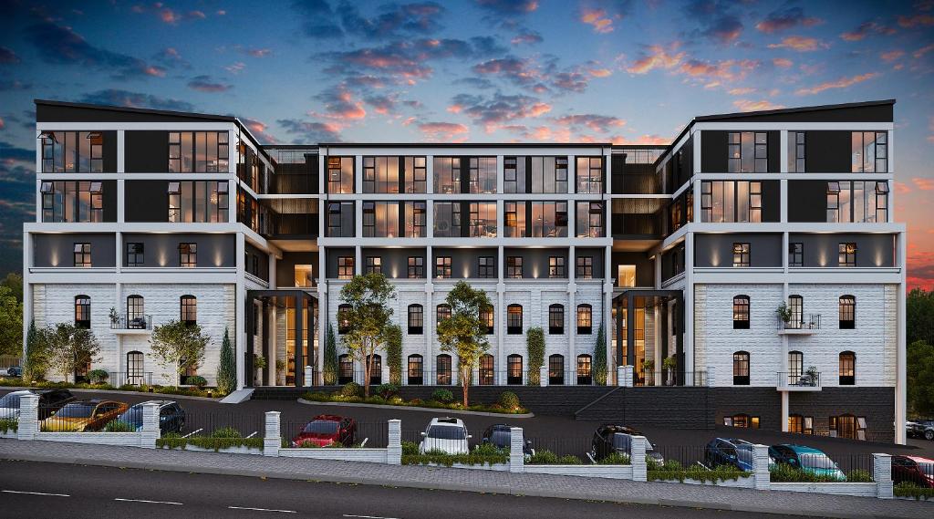 an architectural rendering of an apartment building at BlackBrick Bryanston in Johannesburg