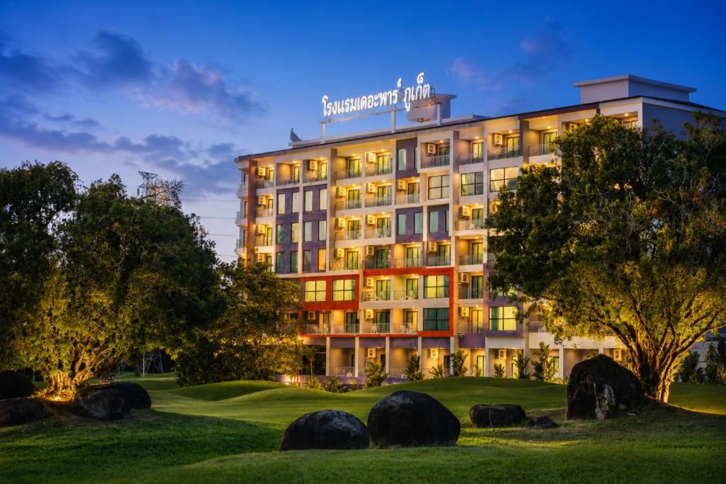 a rendering of a hotel at night at The Par Phuket Hotel in Kathu