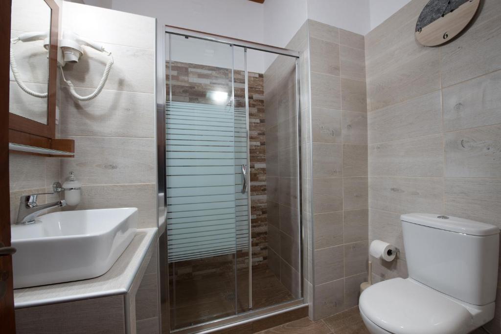 Koupelna v ubytování Cretan Villa Hotel