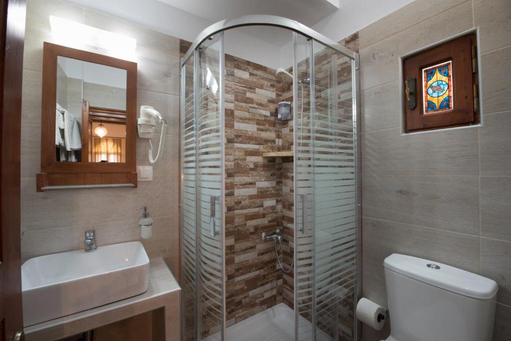 Koupelna v ubytování Cretan Villa Hotel