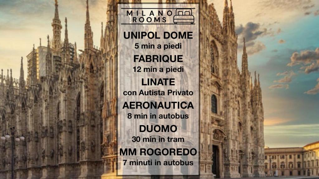 a large building with a sign in front of it at CAMERA con BAGNO PRIVATO 07 in Milan