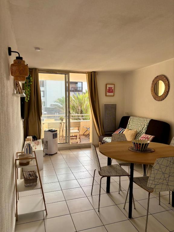 Studio vue mer, Piscine ,Parking, Rochelongue