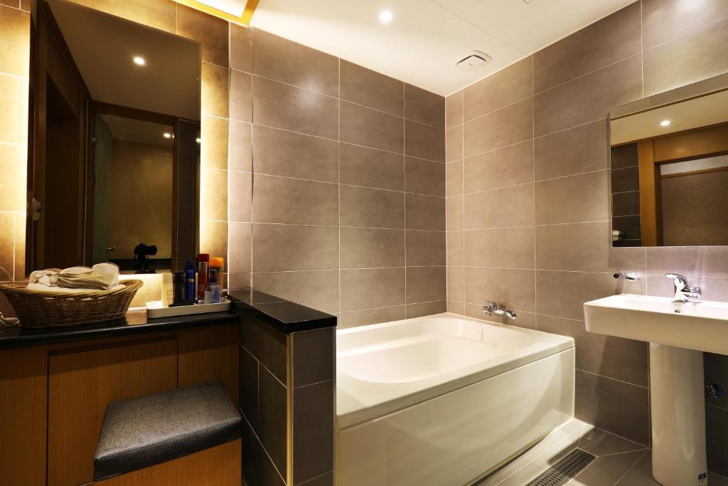 Koupelna v ubytování Bucheon SR Hotel