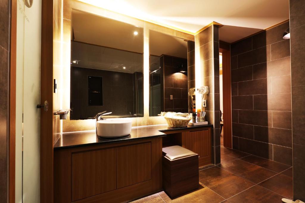 Koupelna v ubytování Bucheon SR Hotel