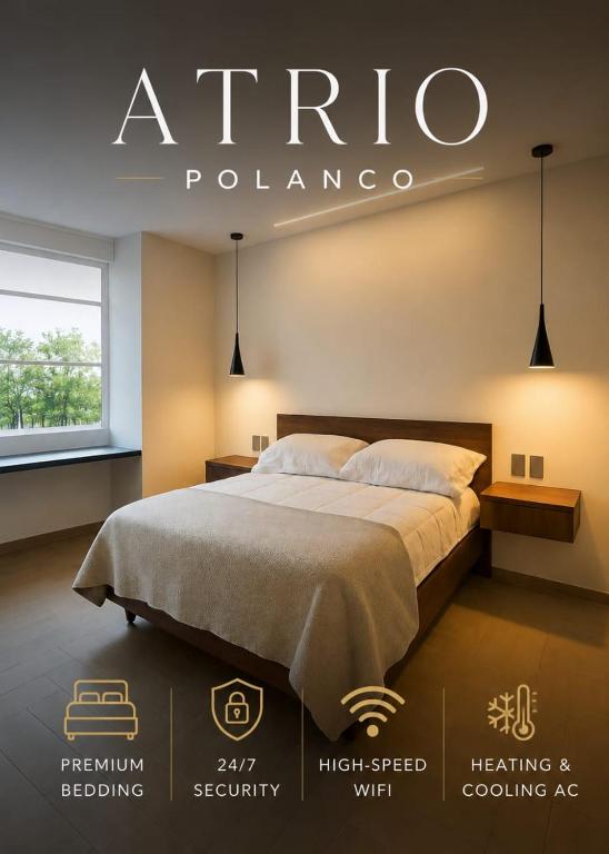 Llit o llits en una habitació de Atrio Polanco
