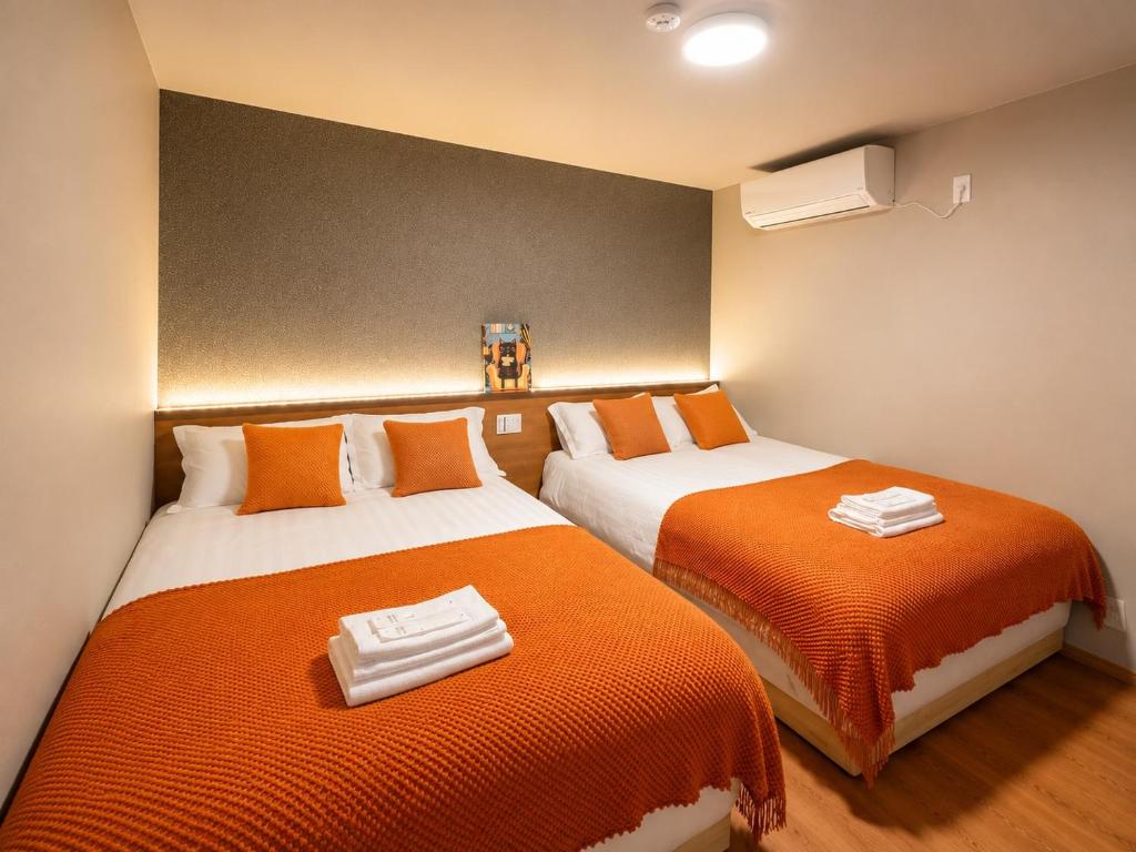 Spacious 38 square meter Suite with Separate Living Room and Bedroom, 2 Double Beds, JR and Osaka Metro Access