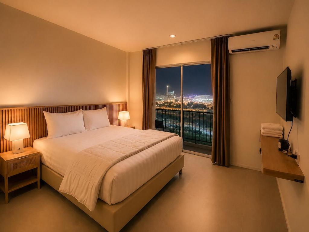 Yam Yen Hostel - Tweepersoonskamer Met Balkon