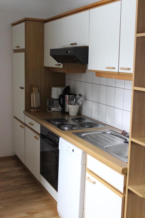 Kuchyň nebo kuchyňský kout v ubytování Haus Rathore