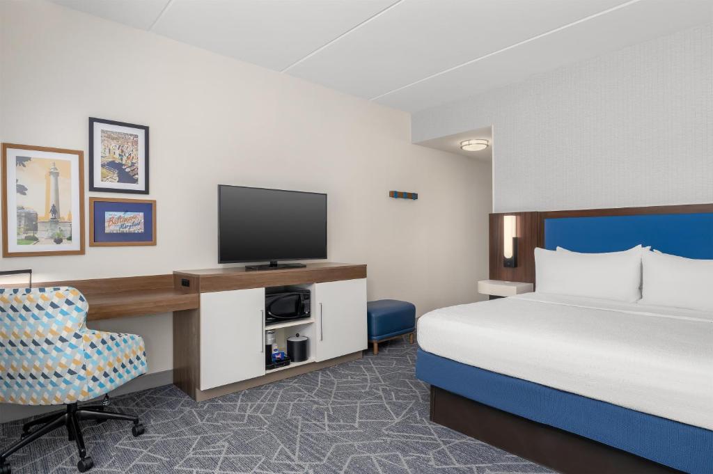 Hampton Inn Baltimore Bayview Campus - Kamer Met Kingsize Bed - Niet-Rokers
