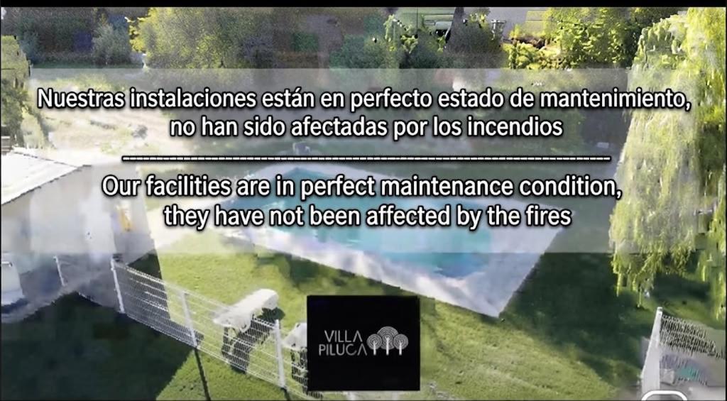 a screenshot of a website with a picture of a pesticide at Villa Piluca Hotel Rural Pantano de San Juan in Pelayos de la Presa