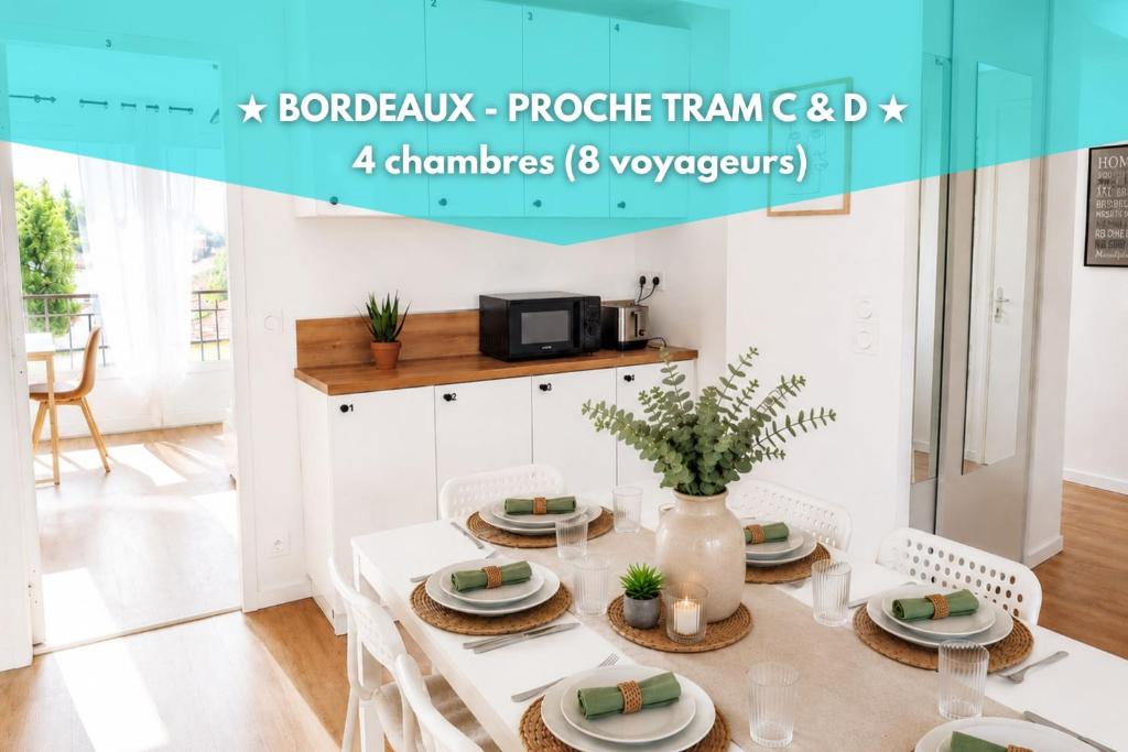 Life&Travel - Appart cosy - 4 chambres - Bordeaux
