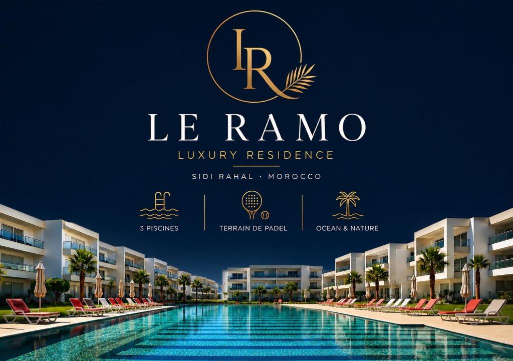 a poster for the luxury residence at la roma resort at Le Ramo - Résidence Ramoflores in Sidi Rahal