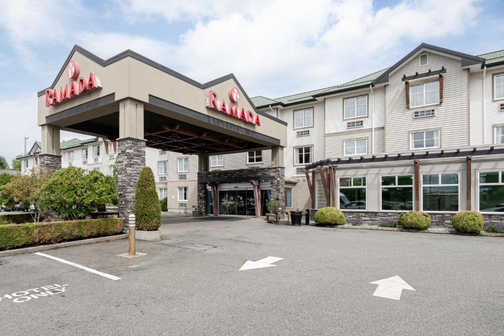 a rendering of the front of a hotel at Ramada by Wyndham Surrey/Langley in Langley