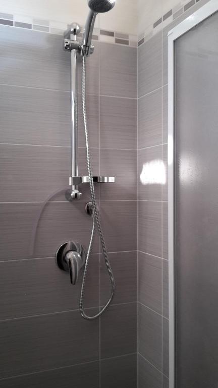 Koupelna v ubytování Hotel Edera