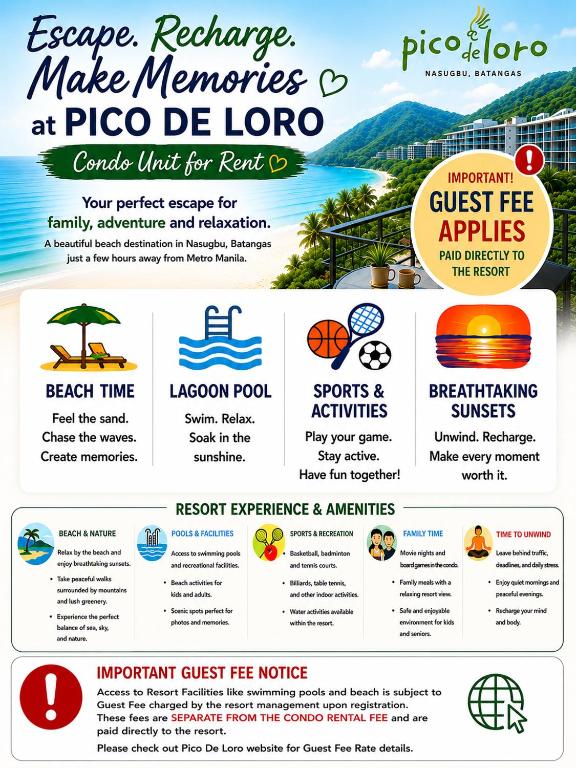 a flyer for aocateursocateursocateordocateordvisorvisorvisorvisor at Carola Pico De Loro in Nasugbu