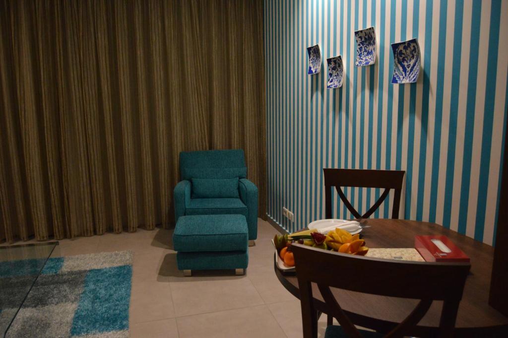 Posezení v ubytování Markazia Suites