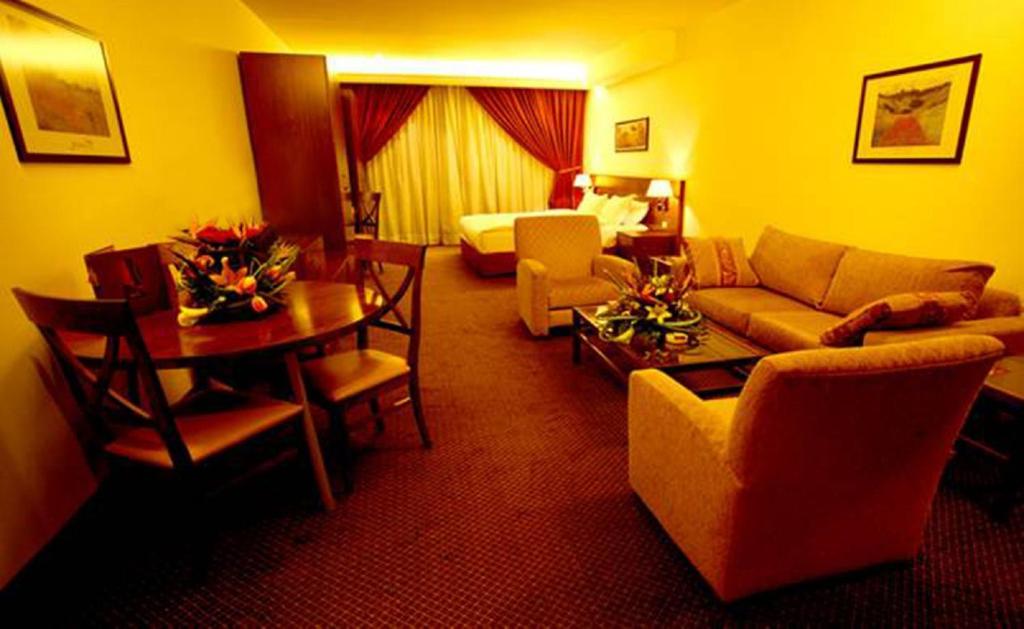 Posezení v ubytování Markazia Suites