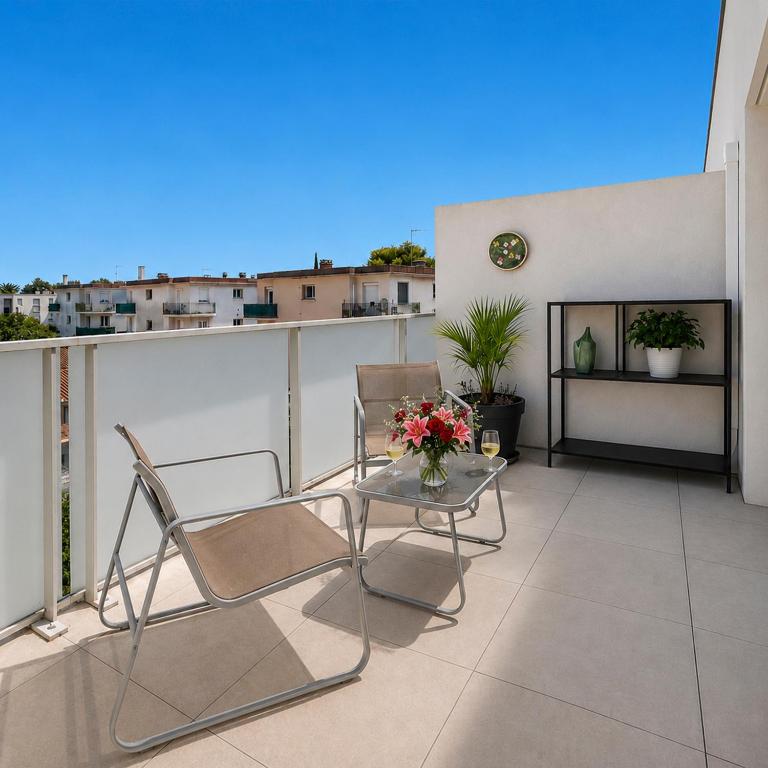 Charmant T2 climatisé avec balcon et parking