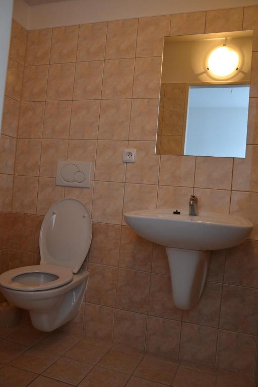 Vannituba majutusasutuses Motorest a Motel Rohlenka Austerlitz