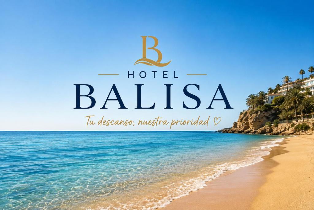 a beach with the words hotel balilla at Bayo Lirola Hotel Balisa in Níjar