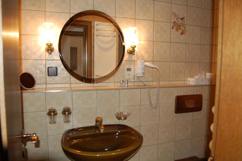 Koupelna v ubytování Landhaus Brockenblick