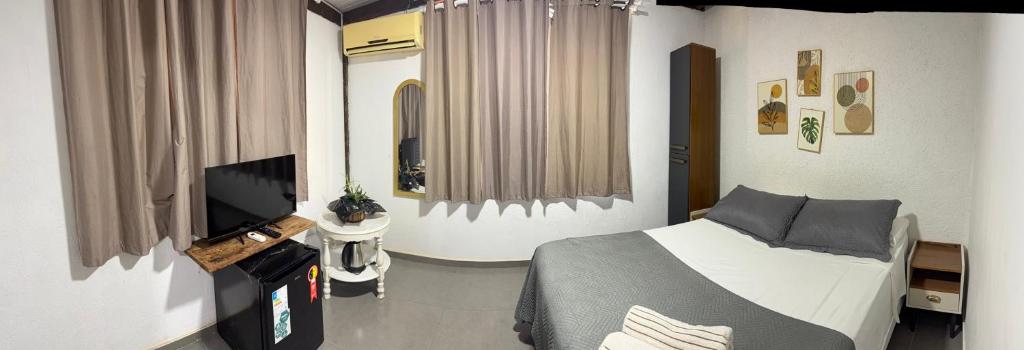 Quarto amplo e confortável