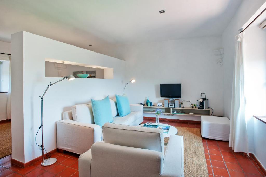 TV a/nebo společenská místnost v ubytování Mas Falgarona Hotel Boutique & SPA