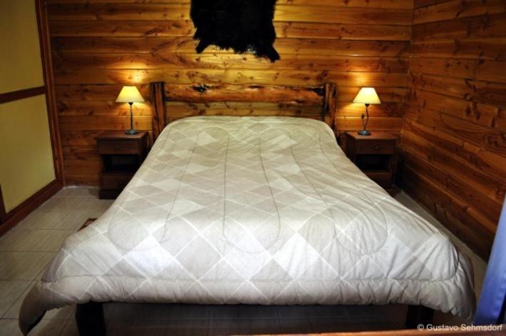 Katil atau katil-katil dalam bilik di Cabañas Las Maras