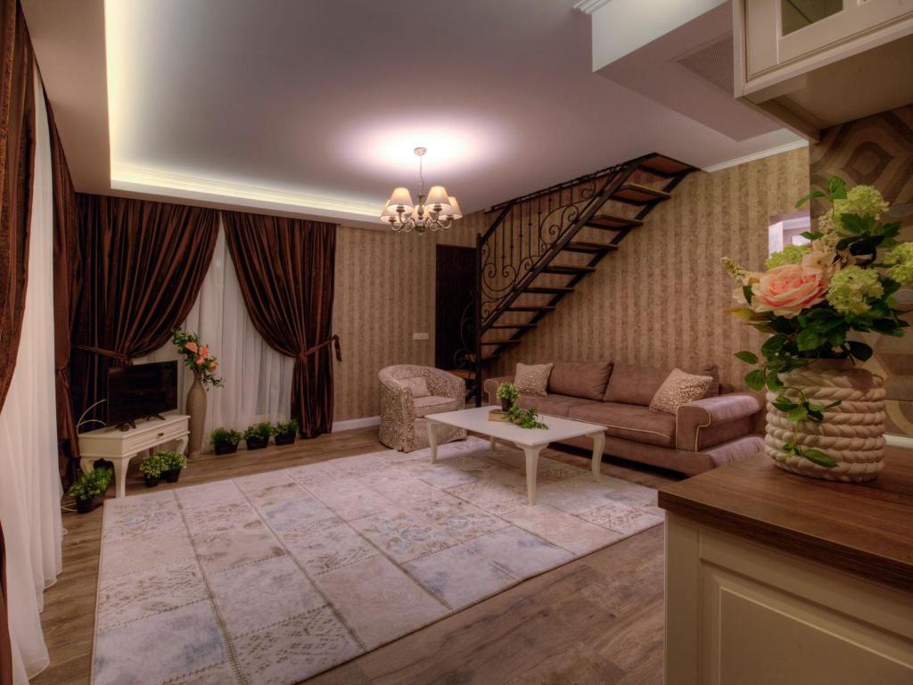 Posezení v ubytování Family Hotel Agoncev