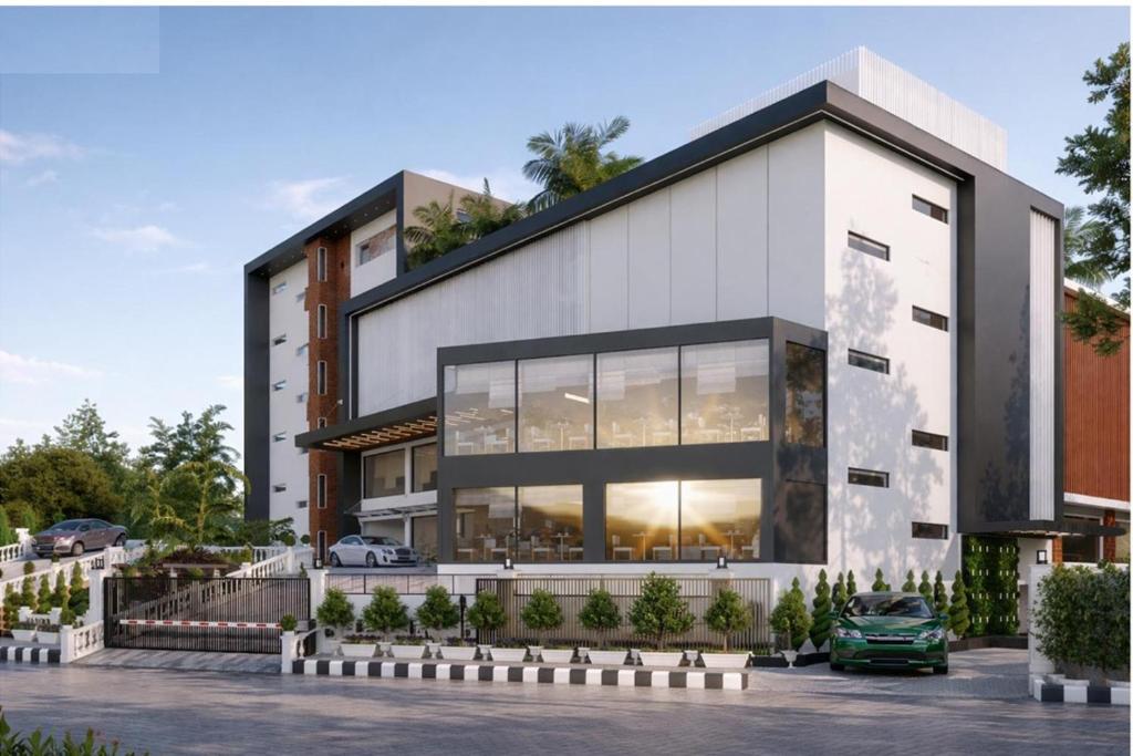 a rendering of a building with a parking lot at Laa Montre Kharagpur in Barādiha